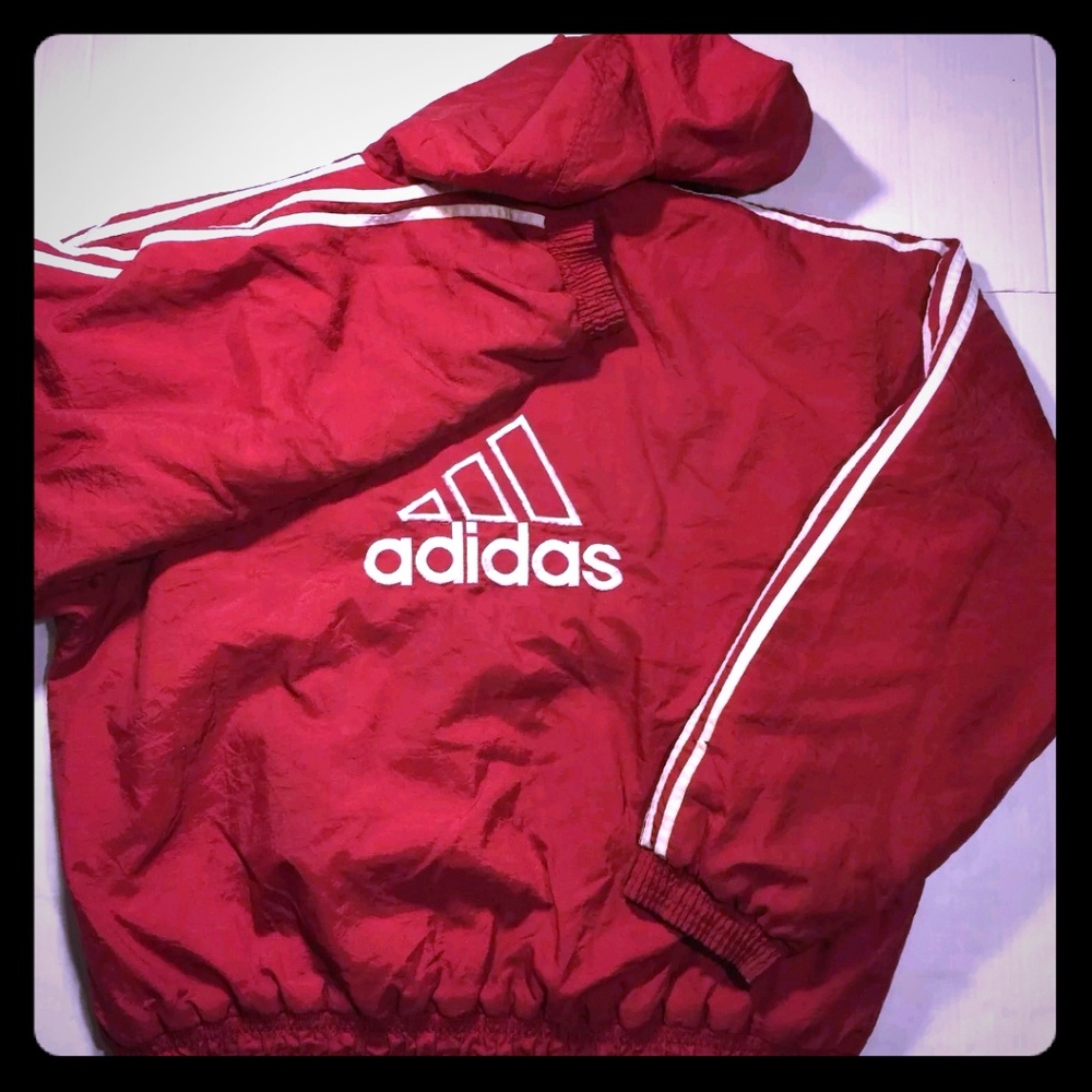 Red Adidas Logo Jacket
